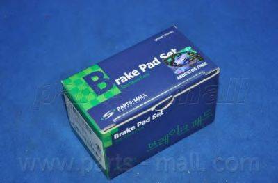 Комплект тормозных колодок, дисковый тормоз PARTS-MALL PKC-002