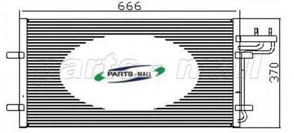 Конденсатор, кондиционер PARTS-MALL PXNC2-005