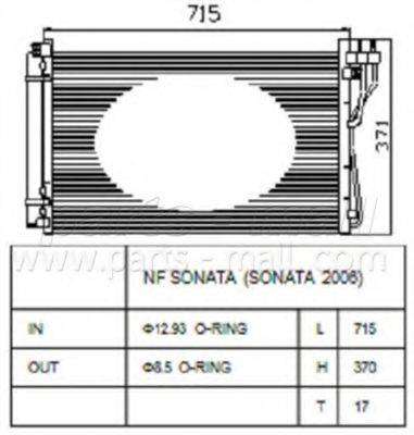 PARTS-MALL PXNCA080 Конденсатор, кондиционер