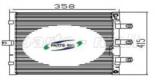 PARTS-MALL PXNCA114 Конденсатор, кондиционер