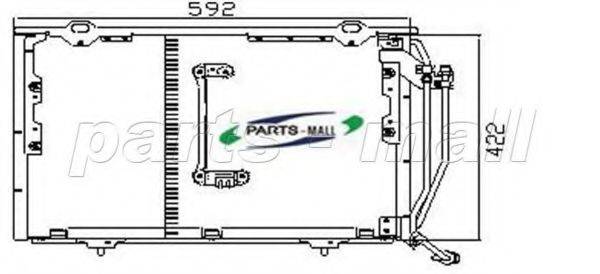 PARTS-MALL PXNCR005 Конденсатор, кондиционер