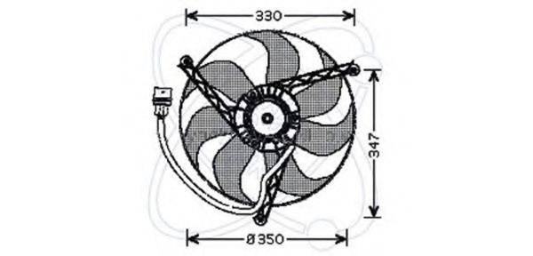 Вентилятор, охлаждение двигателя ELECTRO AUTO 32VB008