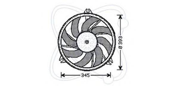 Вентилятор, охлаждение двигателя ELECTRO AUTO 32VC021