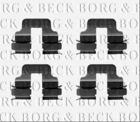 BORG & BECK BBK1234 Комплектующие, колодки дискового тормоза