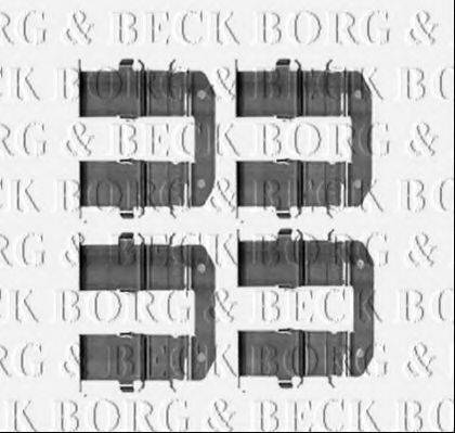 BORG & BECK BBK1251 Комплектующие, колодки дискового тормоза