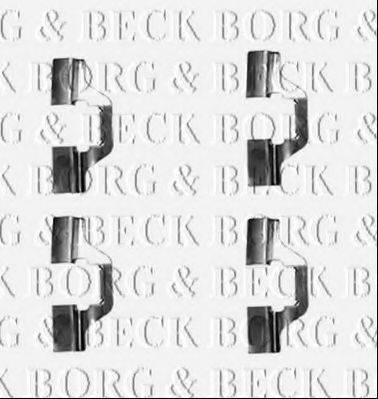 Комплектующие, колодки дискового тормоза BORG & BECK BBK1255