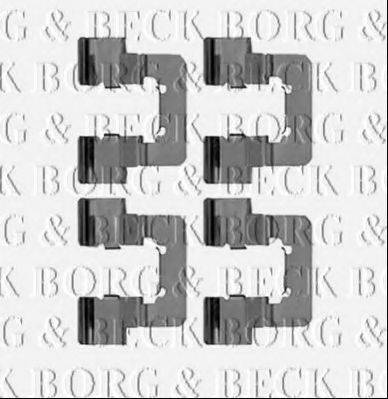 Комплектующие, колодки дискового тормоза BORG & BECK BBK1257
