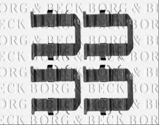 BORG & BECK BBK1289 Комплектующие, колодки дискового тормоза