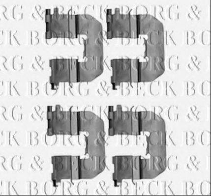 BORG & BECK BBK1296 Комплектующие, колодки дискового тормоза