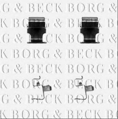 BORG & BECK BBK1313 Комплектующие, колодки дискового тормоза
