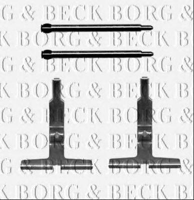 Комплектующие, колодки дискового тормоза BORG & BECK BBK1366