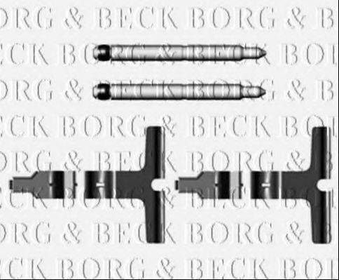 Комплектующие, колодки дискового тормоза BORG & BECK BBK1444