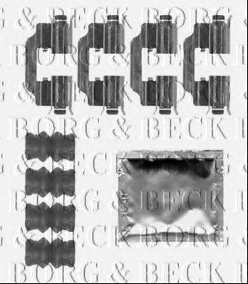 Комплектующие, колодки дискового тормоза BORG & BECK BBK1512