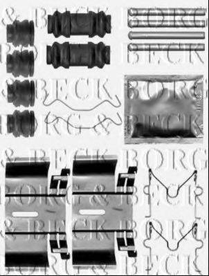 Комплектующие, колодки дискового тормоза BORG & BECK BBK1516