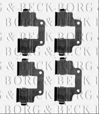 BORG & BECK BBK1543 Комплектующие, колодки дискового тормоза