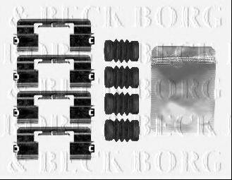 Комплектующие, колодки дискового тормоза BORG & BECK BBK1579