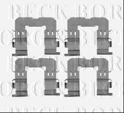 BORG & BECK BBK1591 Комплектующие, колодки дискового тормоза