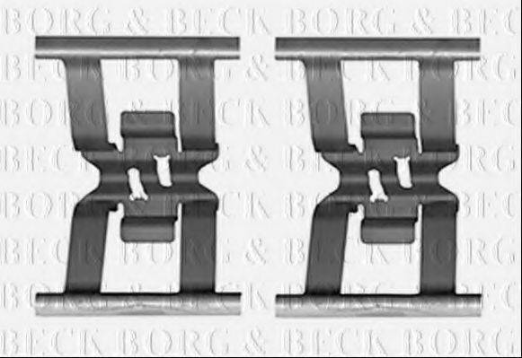 BORG & BECK BBK1602 Комплектующие, колодки дискового тормоза