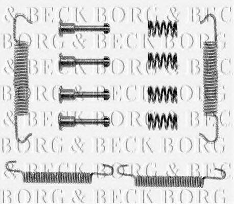 Комплектующие, колодки дискового тормоза BORG & BECK BBK6007