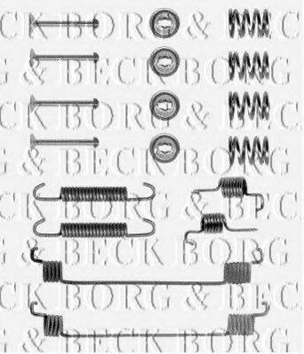 Комплектующие, колодки дискового тормоза BORG & BECK BBK6048