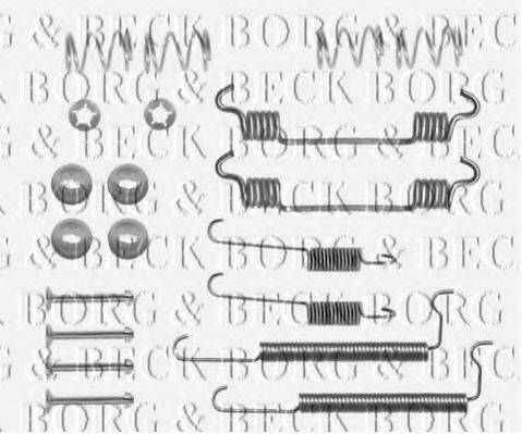 Комплектующие, колодки дискового тормоза BORG & BECK BBK6075