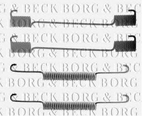 Комплектующие, колодки дискового тормоза BORG & BECK BBK6093