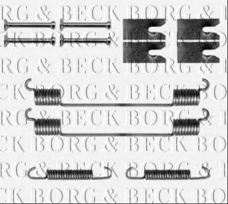 Комплектующие, колодки дискового тормоза BORG & BECK BBK6148