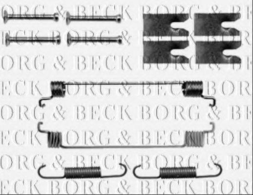 Комплектующие, колодки дискового тормоза BORG & BECK BBK6151