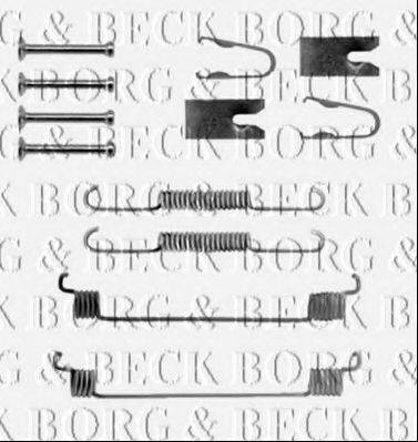 Комплектующие, колодки дискового тормоза BORG & BECK BBK6154