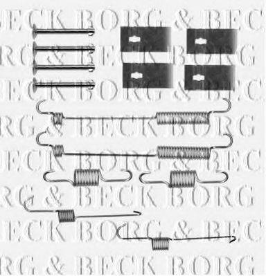 BORG & BECK BBK6161 Комплектующие, колодки дискового тормоза