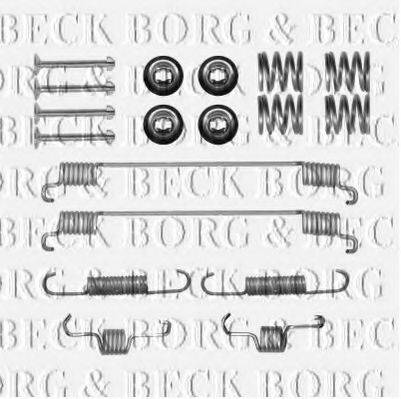 Комплектующие, колодки дискового тормоза BORG & BECK BBK6163