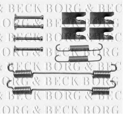 Комплектующие, колодки дискового тормоза BORG & BECK BBK6165