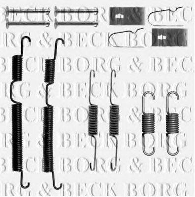 Комплектующие, колодки дискового тормоза BORG & BECK BBK6192