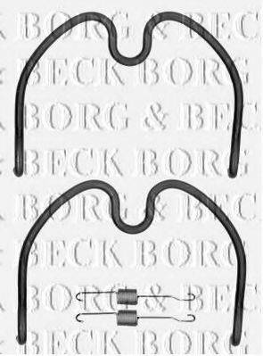 Комплектующие, колодки дискового тормоза BORG & BECK BBK6193