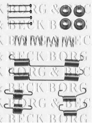 Комплектующие, колодки дискового тормоза BORG & BECK BBK6199