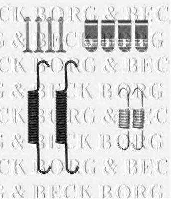Комплектующие, колодки дискового тормоза BORG & BECK BBK6211