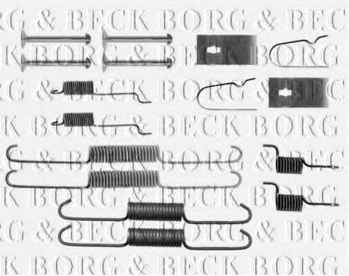 Комплектующие, колодки дискового тормоза BORG & BECK BBK6220
