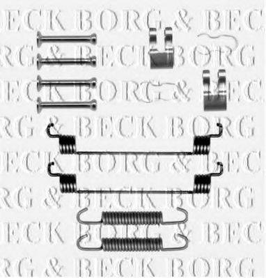 Комплектующие, колодки дискового тормоза BORG & BECK BBK6221