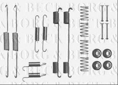 Комплектующие, колодки дискового тормоза BORG & BECK BBK6239
