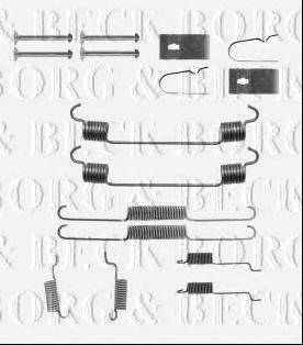 Комплектующие, колодки дискового тормоза BORG & BECK BBK6243