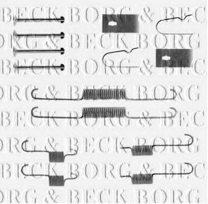 BORG & BECK BBK6244 Комплектующие, колодки дискового тормоза