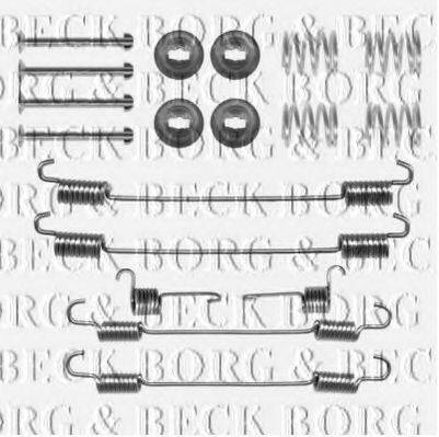 Комплектующие, колодки дискового тормоза BORG & BECK BBK6247