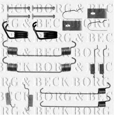 Комплектующие, колодки дискового тормоза BORG & BECK BBK6263