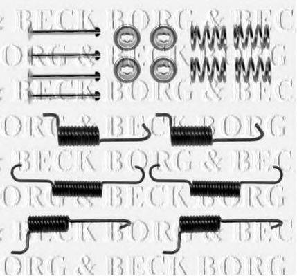 Комплектующие, колодки дискового тормоза BORG & BECK BBK6270