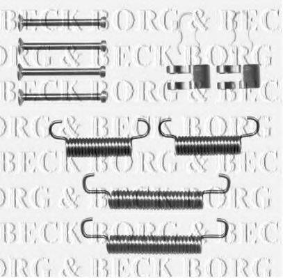 Комплектующие, колодки дискового тормоза BORG & BECK BBK6278