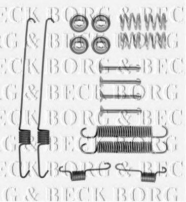 Комплектующие, колодки дискового тормоза BORG & BECK BBK6300