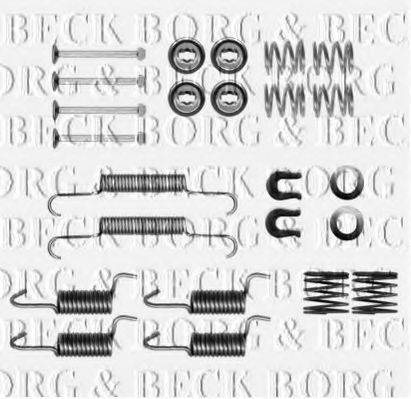 Комплектующие, колодки дискового тормоза BORG & BECK BBK6305