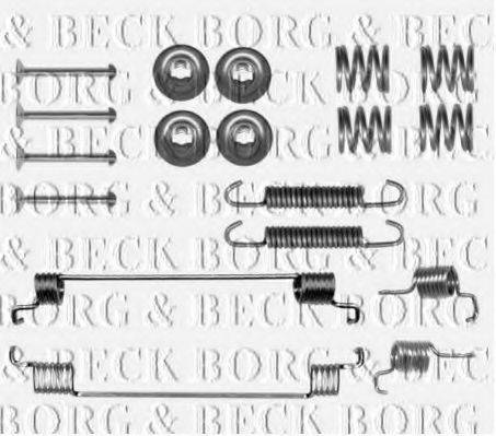 Комплектующие, колодки дискового тормоза BORG & BECK BBK6308
