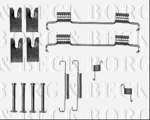 Комплектующие, колодки дискового тормоза BORG & BECK BBK6312
