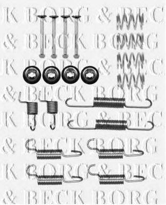 Комплектующие, колодки дискового тормоза BORG & BECK BBK6313